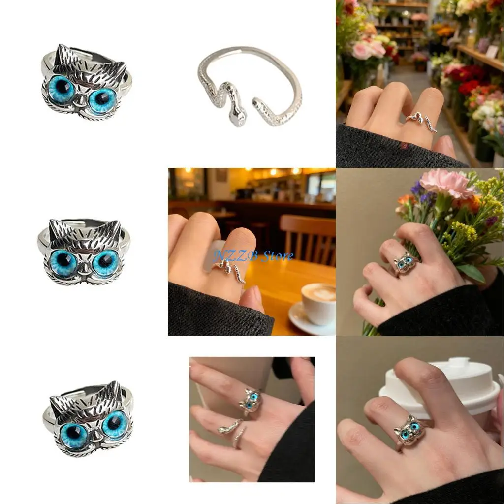 T21F Elegant Two Tone Cats Eye Stone Ring Adjustable Alloy Jewelry For Women Fashion Stackable Finger Band Couple Gift
T21F Elegant Two Tone Cats Eye Stone Ring Adjustable Alloy Jewelry For Women Fashion Stackable Finger Band Couple Gift