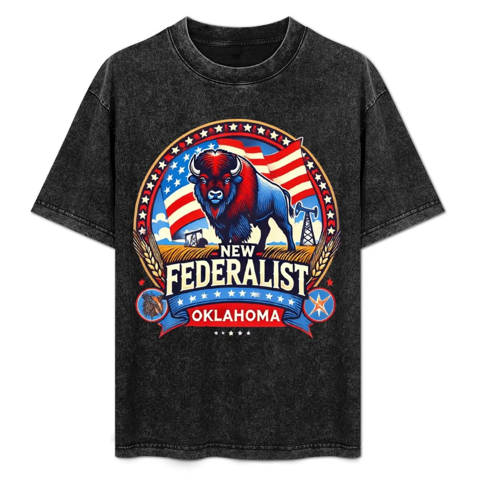 Oklahoma New Federalist T-Shirt Utility Work Short Sleeve Top
Oklahoma New Federalist T-Shirt Utility Work Short Sleeve Top