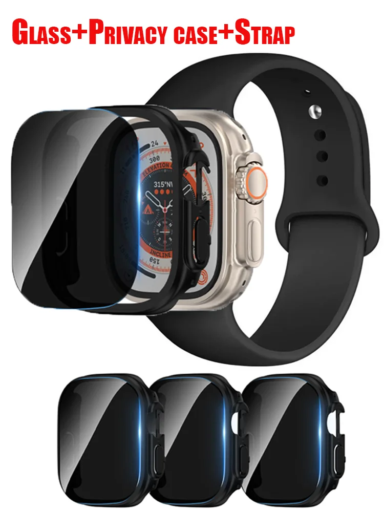 Стекло + модный чехол + ремешок для Apple Watch Ultra 49 мм, силиконовый ремешок для часов, браслет iWatch series ultra 2, 49 мм, аксессуары
Стекло + модный чехол + ремешок для Apple Watch Ultra 49 мм, силиконовый ремешок для часов, браслет iWatch series ultra 2, 49 мм, аксессуары