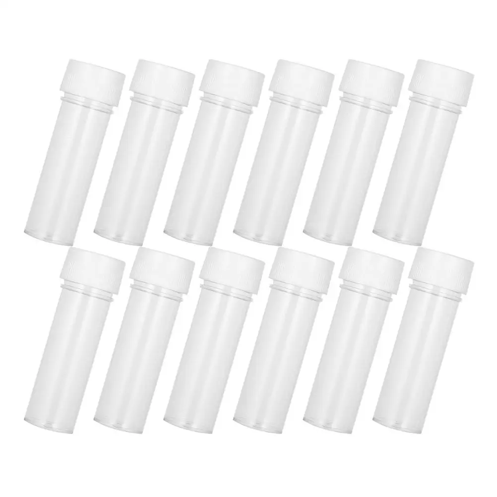 12 pcs 25ml Plastic Container Tubes Tiny Vials with Caps Transparent Sample Bottles Storage Skincare
12 pcs 25ml Plastic Container Tubes Tiny Vials with Caps Transparent Sample Bottles Storage Skincare