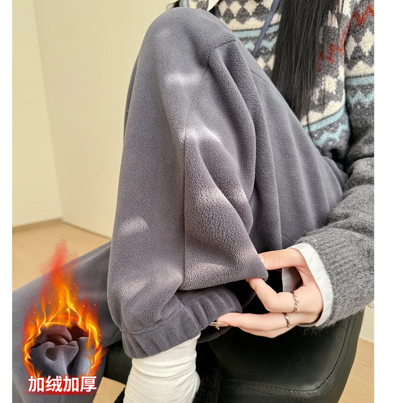 Double-Sided Fleece Sweatpants for Women, Autumn and Winter New Thickened Warm Windproof Cotton Pants, Petite Joggers with Fleec
Double-Sided Fleece Sweatpants for Women, Autumn and Winter New Thickened Warm Windproof Cotton Pants, Petite Joggers with Fleec