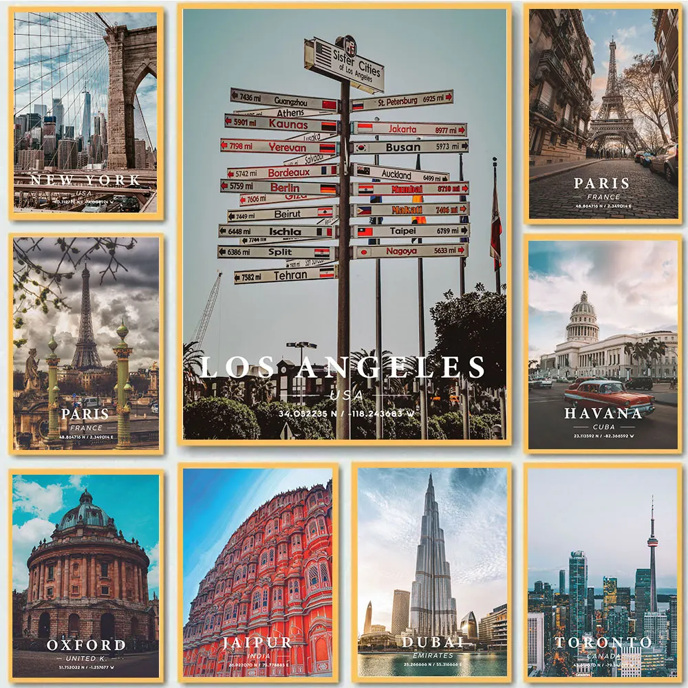 Nordic Pop Travel City Landscape Posters Print Los Angeles New York Canvas Painting Wall Art Pictures For Living Room Home Decor
Nordic Pop Travel City Landscape Posters Print Los Angeles New York Canvas Painting Wall Art Pictures For Living Room Home Decor