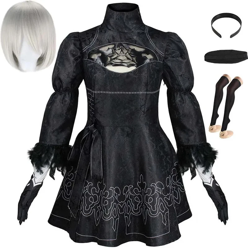 ❤2026❤ Big Size Yorha 2B Cosplay Costume Black Leotard Dress 2B Full Set Halloween Shojou Magical Girl Outfits Wig Gloves Eyema❤
❤2026❤ Big Size Yorha 2B Cosplay Costume Black Leotard Dress 2B Full Set Halloween Shojou Magical Girl Outfits Wig Gloves Eyema❤