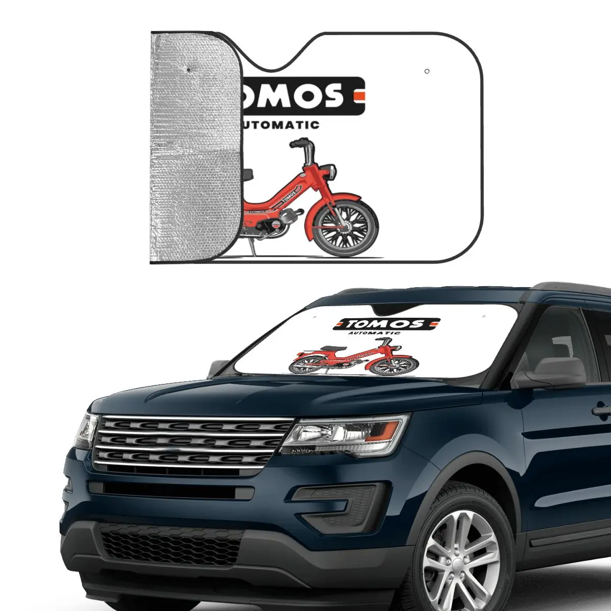Tomos Automatic - Red Sunshade Windscreen Car Front Windshield Window Sun Visor Accessories Covers 
Tomos Automatic - Red Sunshade Windscreen Car Front Windshield Window Sun Visor Accessories Covers