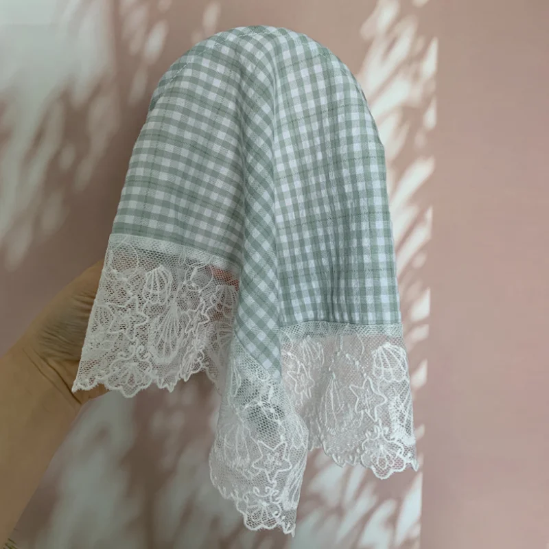 French Style Pink Green Plaid Triangular Headband Headscarf Women Lace Hairbands Hair Hoop Head Scarf
French Style Pink Green Plaid Triangular Headband Headscarf Women Lace Hairbands Hair Hoop Head Scarf