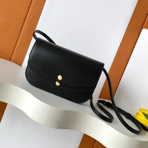 Sac à bandoulière de marque de luxe pour femmes, en cuir de haute qualité, Accent en métal doré, sacs à bandoulière quotidiens décontractés de styliste unique