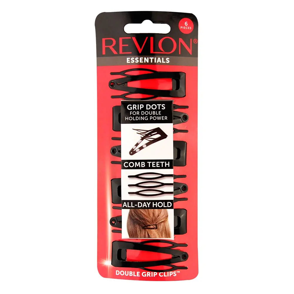 Double Grip Hair Clips, 6 Count - No Slip Hold for All Hair Types
Double Grip Hair Clips, 6 Count - No Slip Hold for All Hair Types