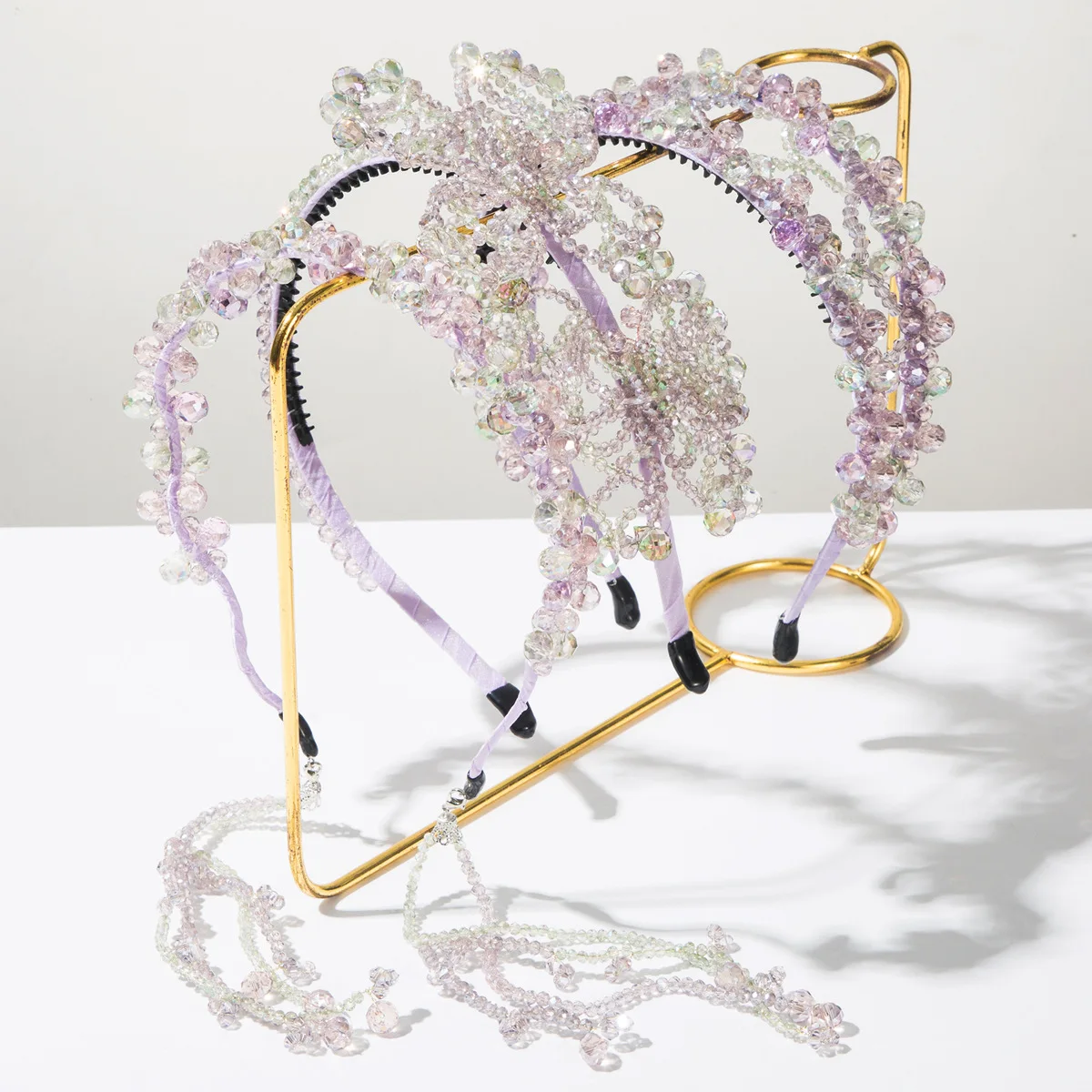 Shiny crystal beaded headband premium sense non-slip removable fringed butterfly headband sweet wedding hair accessories
Shiny crystal beaded headband premium sense non-slip removable fringed butterfly headband sweet wedding hair accessories
