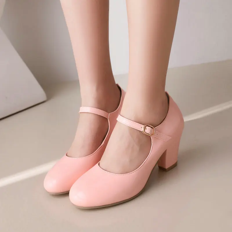 Women High Heel Shoes Mary Jane 9 Colors Patent Leather Round Toe Women's Pumps Party Office Wedding Footwear Plus Size 34-48
Women High Heel Shoes Mary Jane 9 Colors Patent Leather Round Toe Women's Pumps Party Office Wedding Footwear Plus Size 34-48