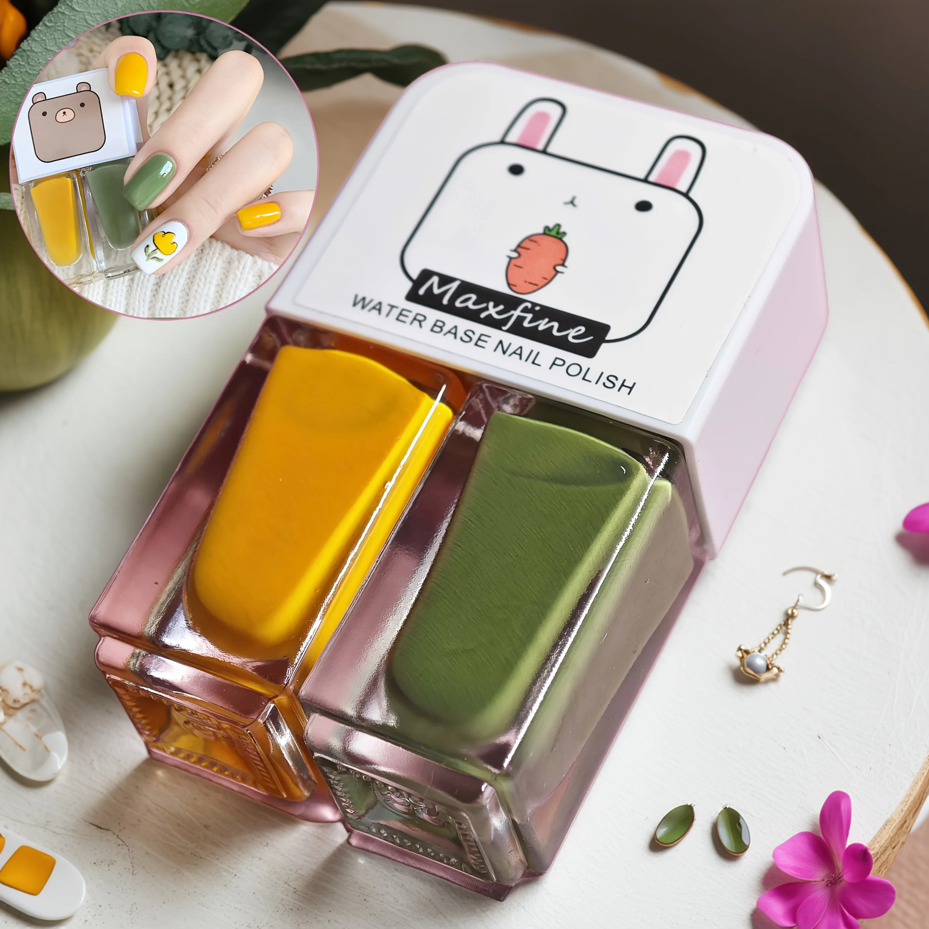 D07 Mojito Набор из 2 бутылок лака для ногтей, быстросохнущий, долговечный, съемный, трехцветный лак для ногтей на водной основе
D07 Mojito Набор из 2 бутылок лака для ногтей, быстросохнущий, долговечный, съемный, трехцветный лак для ногтей на водной основе