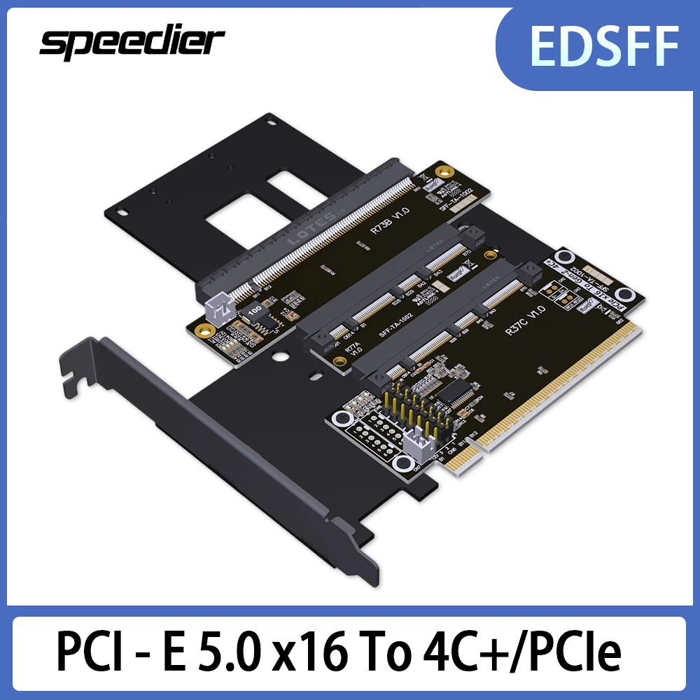 PCIe 5.0 X16 To Gen-Z 4C+/SFF-TA-1002 EDSFF Adapter Card, Gen5 Supported Heightened Test Protection Card on Par with RTX 4090
PCIe 5.0 X16 To Gen-Z 4C+/SFF-TA-1002 EDSFF Adapter Card, Gen5 Supported Heightened Test Protection Card on Par with RTX 4090