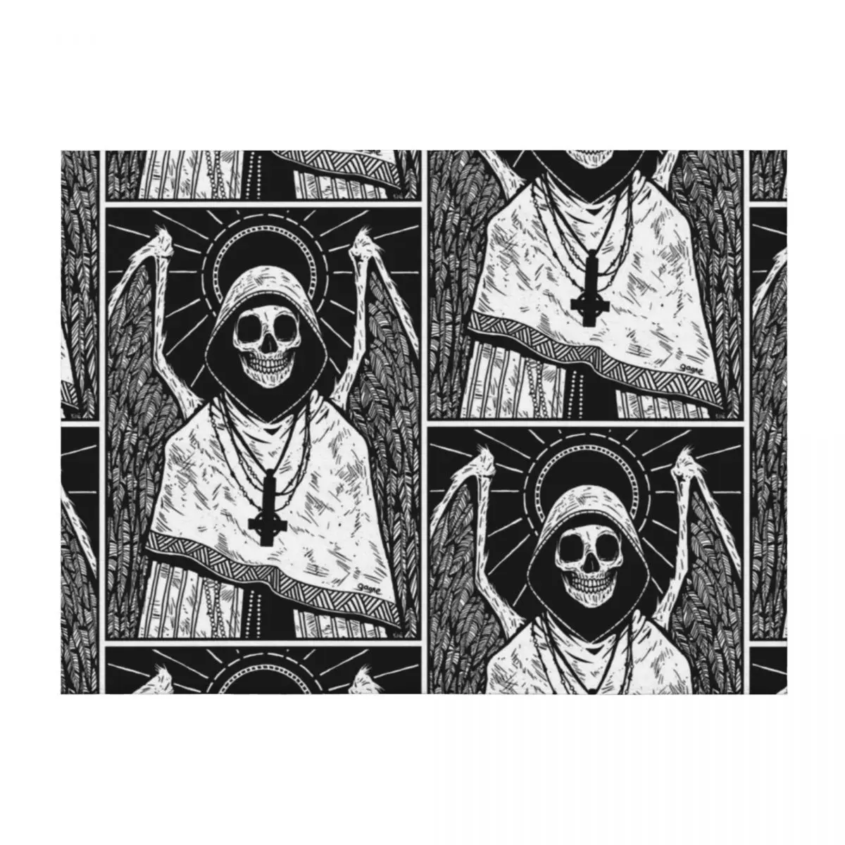 Angel of Death Throw Blanket Decoratives Luxury Brand Hairy Soft Plush Plaid Blankets
Angel of Death Throw Blanket Decoratives Luxury Brand Hairy Soft Plush Plaid Blankets