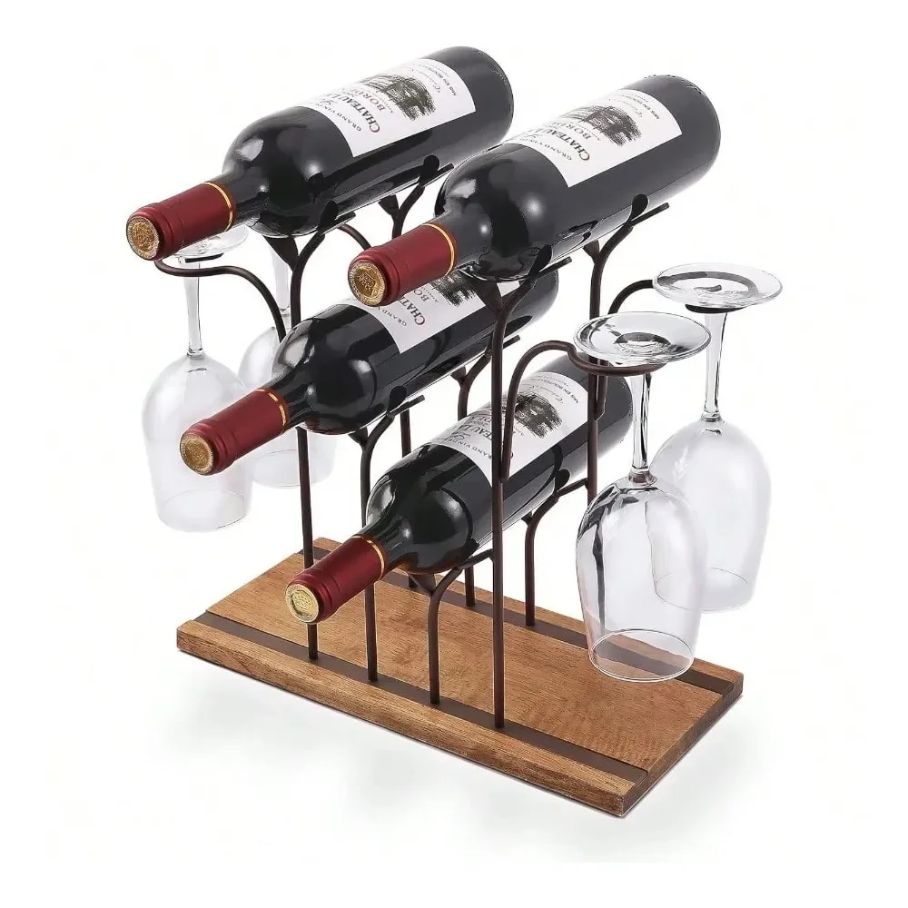 Tabletop Wood Wine Holder Countertop Wine Rack Hold 4 Wine Bott And 4 Glasses Perfect For He Decor And Sage Rack Bar Wine Cella
Tabletop Wood Wine Holder Countertop Wine Rack Hold 4 Wine Bott And 4 Glasses Perfect For He Decor And Sage Rack Bar Wine Cella