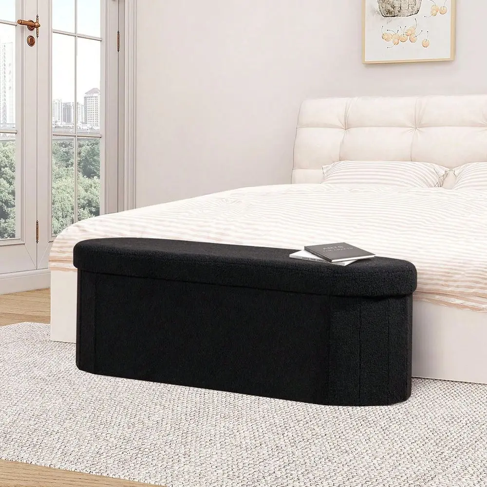 Inch Sherpa Folding Storage Ottoman Bench, Foot Rest Stool, End Of Bed Storage Chest For Living Room, Bedroom Entryway
Inch Sherpa Folding Storage Ottoman Bench, Foot Rest Stool, End Of Bed Storage Chest For Living Room, Bedroom Entryway