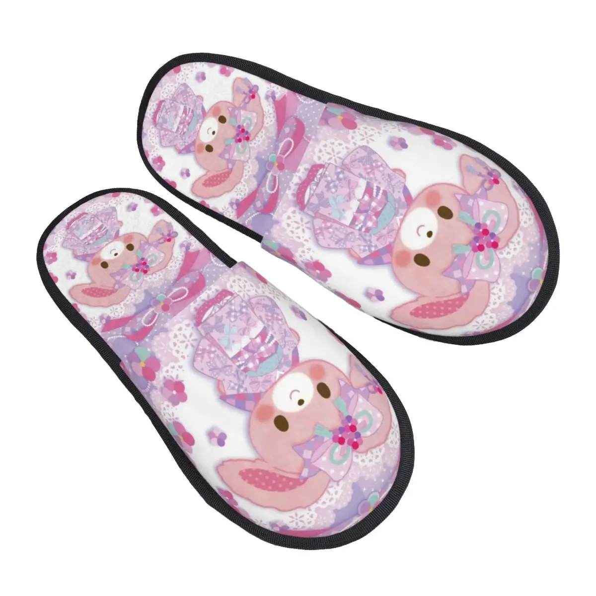 Пользовательские мультяшные сахарные кролики Sanrio, японские аниме-тапочки для гостей для ванной, женские домашние тапочки
Пользовательские мультяшные сахарные кролики Sanrio, японские аниме-тапочки для гостей для ванной, женские домашние тапочки