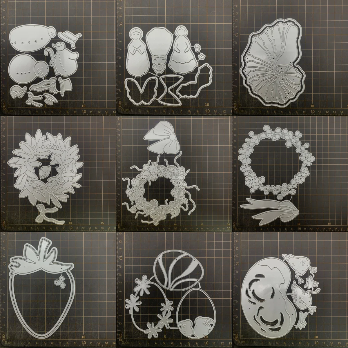 9 kinds Easter eggs Flowers Metal Cutting Dies Stencils For DIY Scrapbooking Decorative Embossing Handcraft Die CutsTemplate
9 kinds Easter eggs Flowers Metal Cutting Dies Stencils For DIY Scrapbooking Decorative Embossing Handcraft Die CutsTemplate