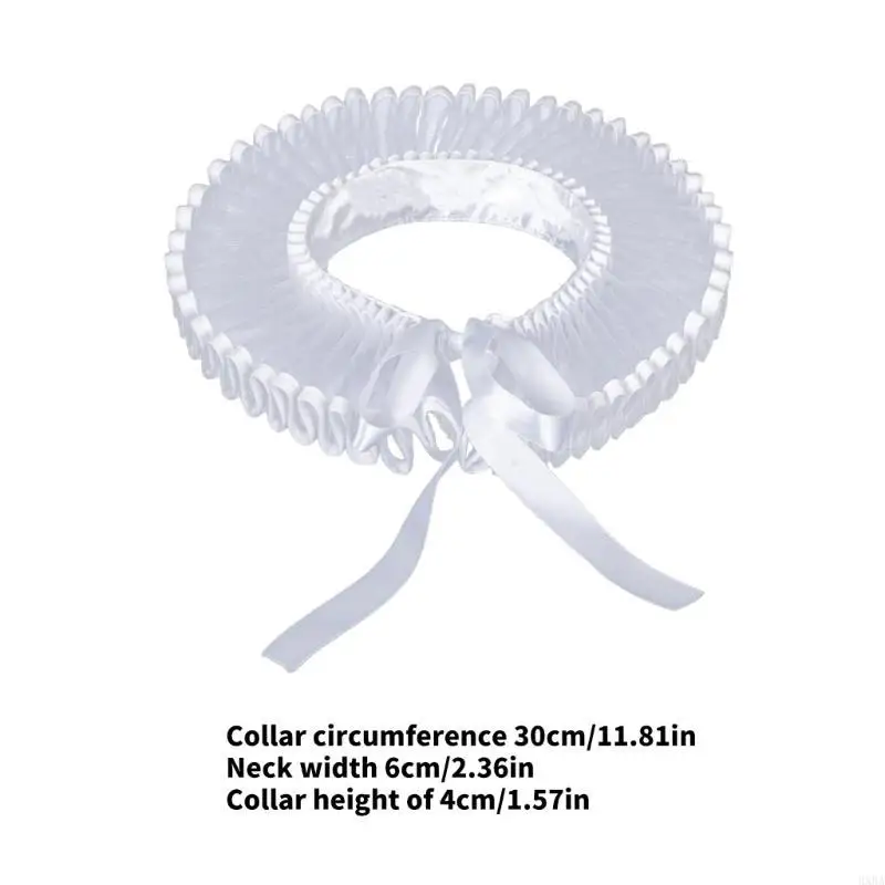 HXBA Children Elizabethan White Mesh Ruffle False Collar Victorian Neck Ruff for Halloween Costumes and Theatrical Props
HXBA Children Elizabethan White Mesh Ruffle False Collar Victorian Neck Ruff for Halloween Costumes and Theatrical Props