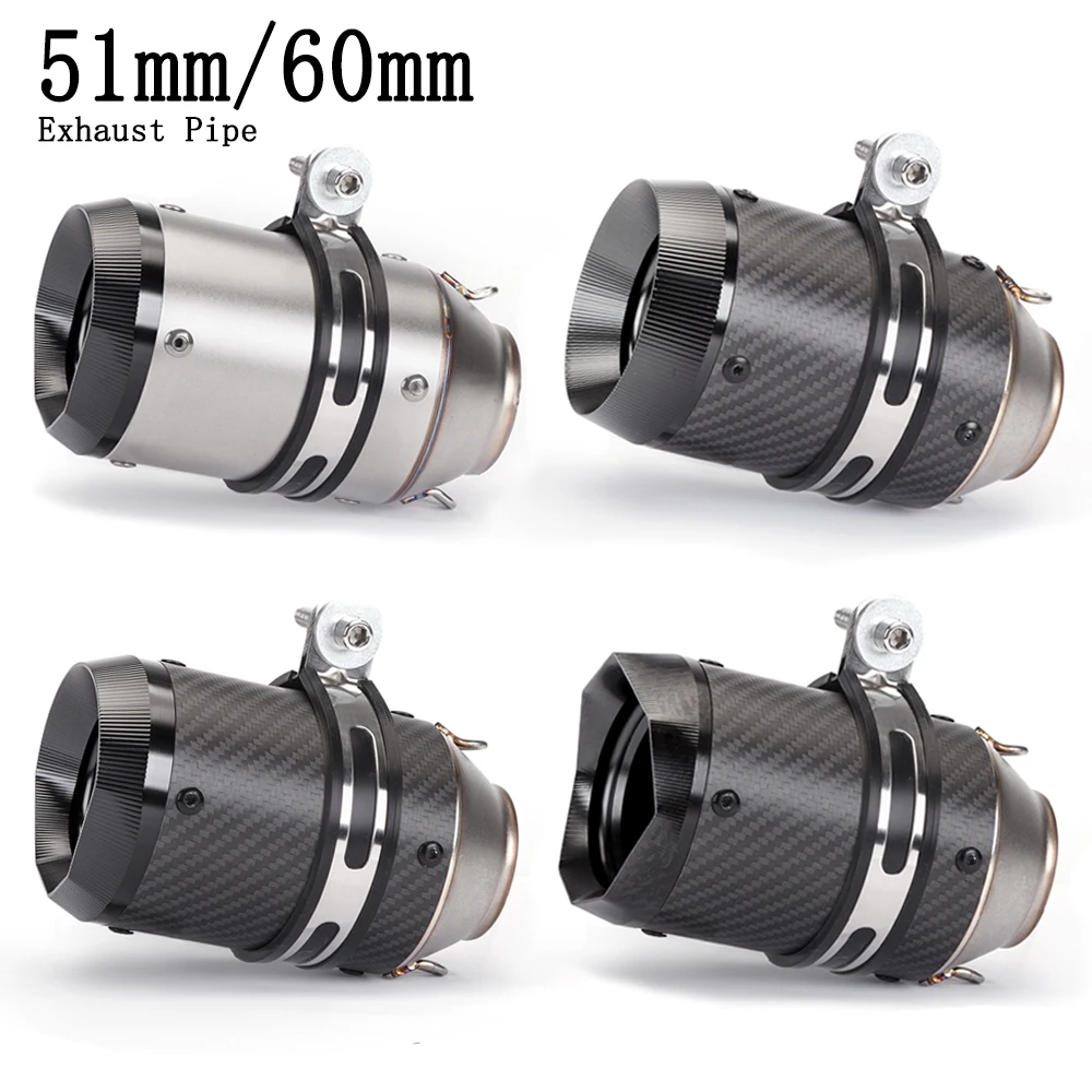 51mm 60MM Inlet universal Motorcycle exhaust Muffler Pipe Exhaust Pipe Tailpipe For 450sr mt07 mt09 cbr650 Z900 R3
51mm 60MM Inlet universal Motorcycle exhaust Muffler Pipe Exhaust Pipe Tailpipe For 450sr mt07 mt09 cbr650 Z900 R3