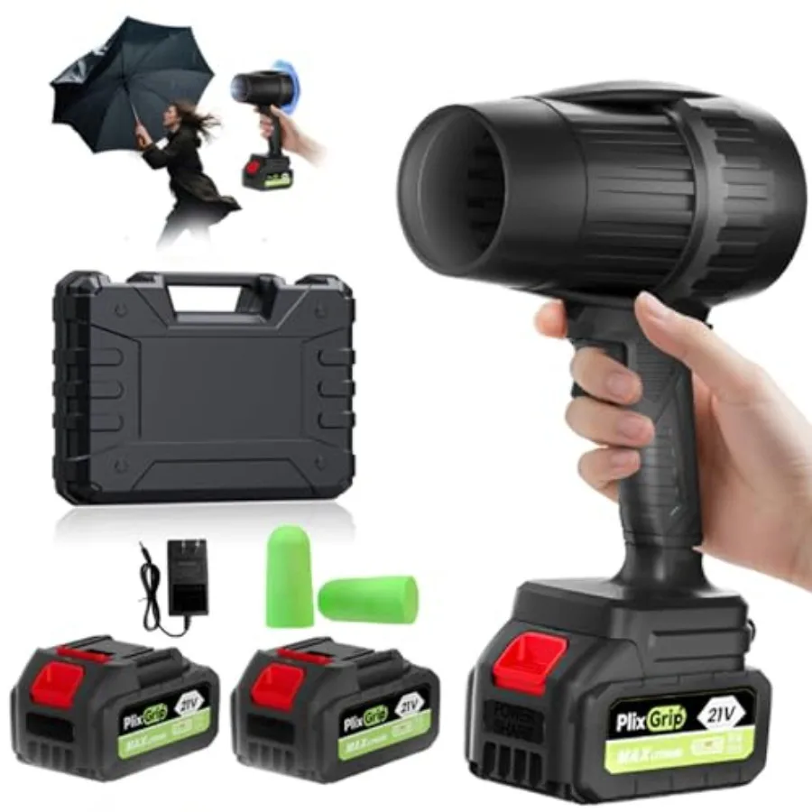 Беспроводная воздуходувка для листьев с аккумулятором и зарядным устройством, электрическая воздуходувка для листьев, 300000 об/мин, 2 аккумулятора 3.0 Ач и зарядное устройство, ручная.
Беспроводная воздуходувка для листьев с аккумулятором и зарядным устройством, электрическая воздуходувка для листьев, 300000 об/мин, 2 аккумулятора 3.0 Ач и зарядное устройство, ручная.