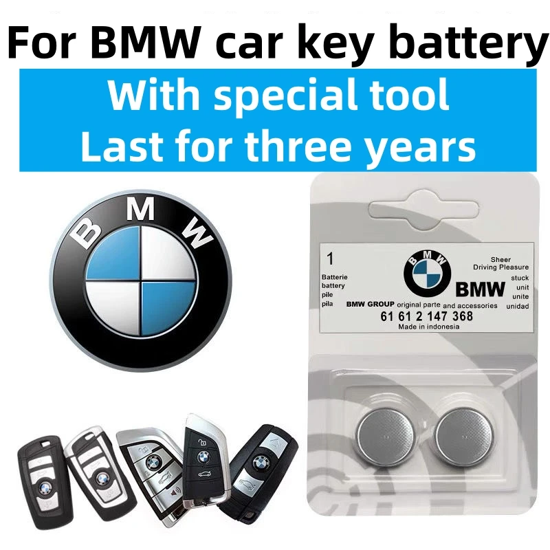 Suitable for BMW original car key battery E90 E92 F01 F02 G02 G30 F10 F11 F12 F16 F20 F21 F30 CR2032 CR2450 3V Lithium Battery
Suitable for BMW original car key battery E90 E92 F01 F02 G02 G30 F10 F11 F12 F16 F20 F21 F30 CR2032 CR2450 3V Lithium Battery