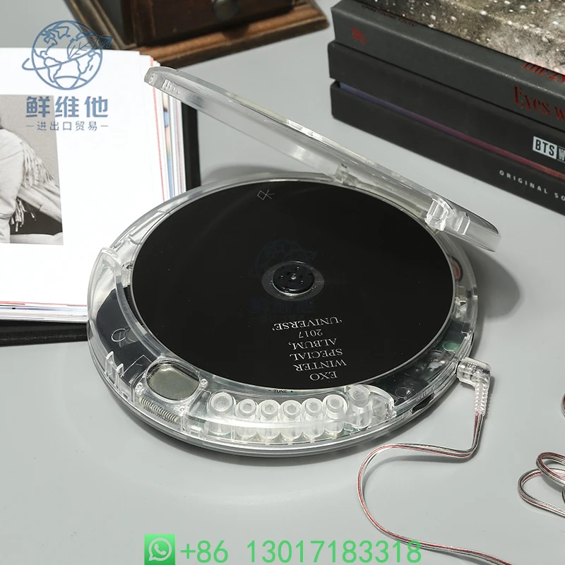 Fully Transparent Portable CD Player Retro Style with Headphones USB Cable
Fully Transparent Portable CD Player Retro Style with Headphones USB Cable