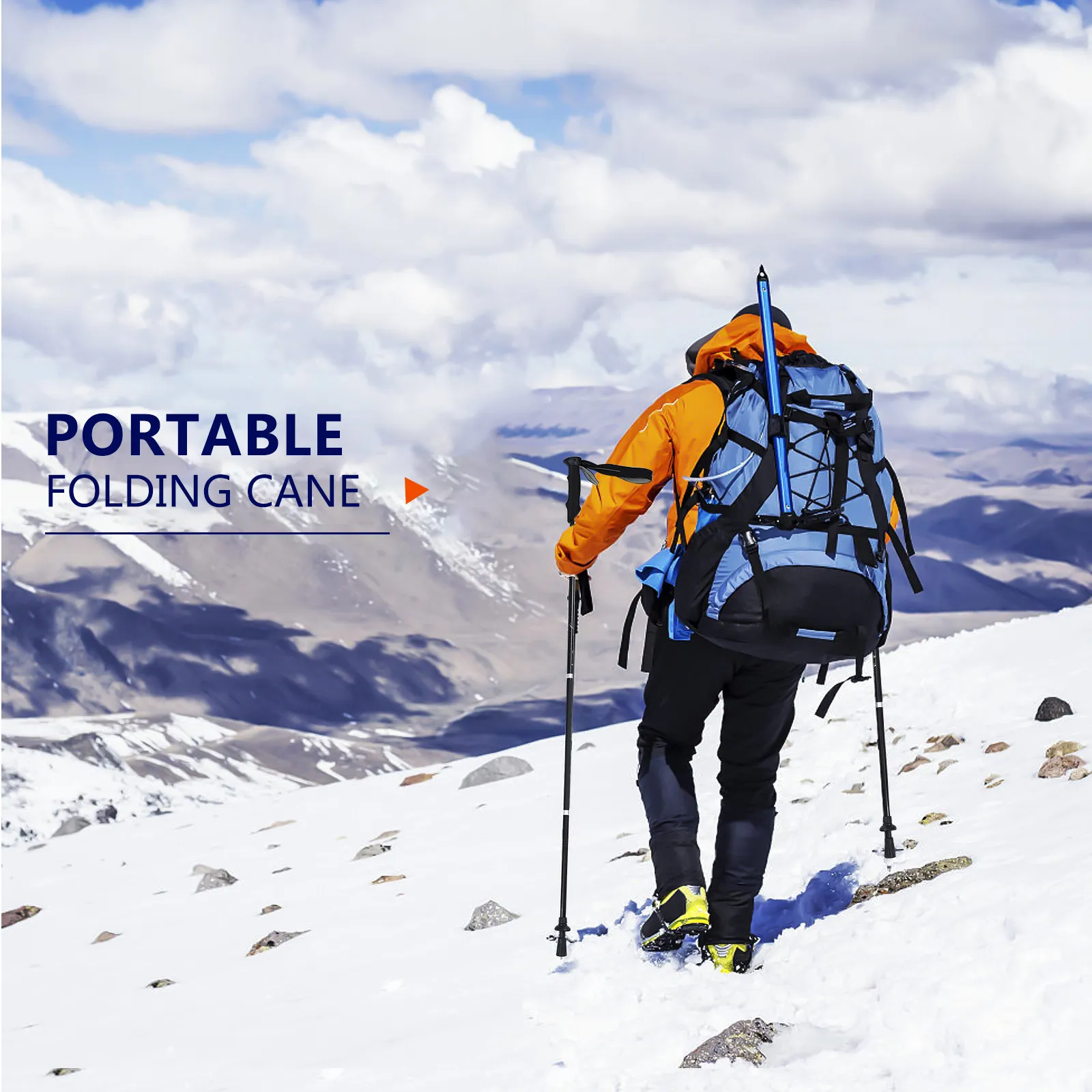 1Pcs Aluminum Alloy 5-Section Folding Trekking Pole Adjustable Walking Stick Outdoor Hiking Climbing Camping Alpenstock Portable
1Pcs Aluminum Alloy 5-Section Folding Trekking Pole Adjustable Walking Stick Outdoor Hiking Climbing Camping Alpenstock Portable