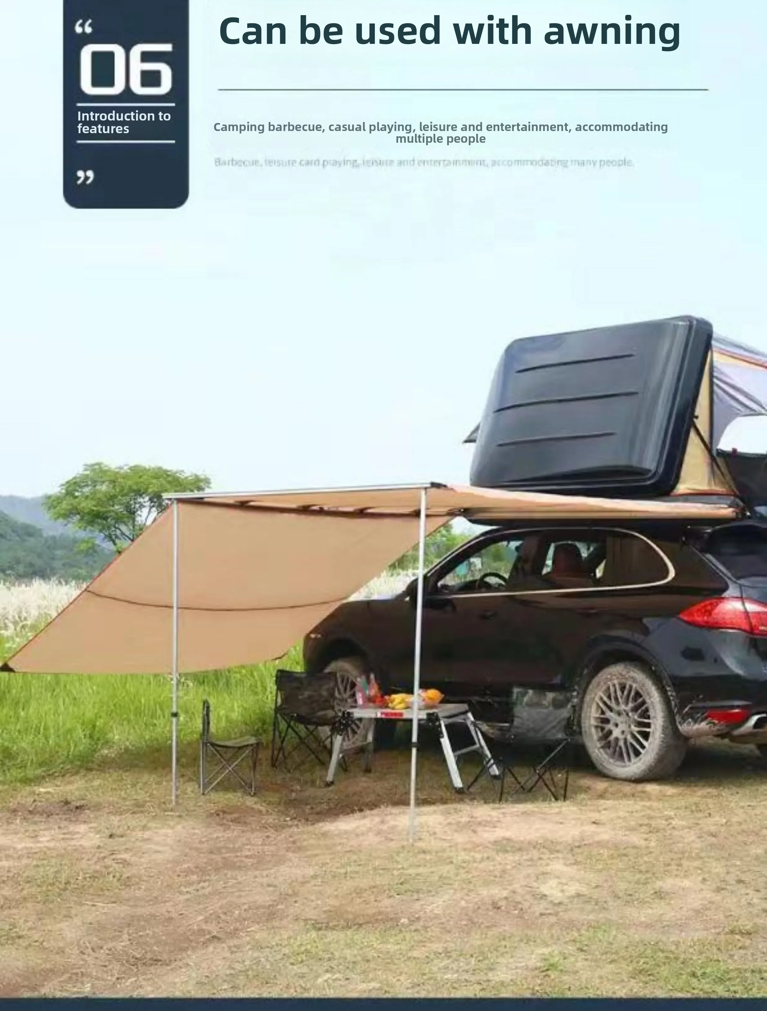 roof tent, hard shell quick open outdoor camping large space self-driving tour folding bed fully automatic
roof tent, hard shell quick open outdoor camping large space self-driving tour folding bed fully automatic