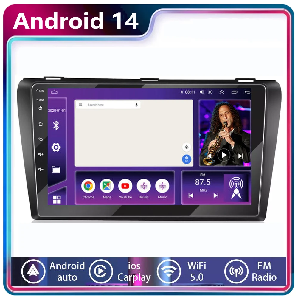 2 Din Android 14 9-дюймовый стерео для Mazda 3 2004-2009 maxx axela автомобильный радиоприемник мультимедиа Auto Carplay Gps 2din головное устройство
2 Din Android 14 9-дюймовый стерео для Mazda 3 2004-2009 maxx axela автомобильный радиоприемник мультимедиа Auto Carplay Gps 2din головное устройство