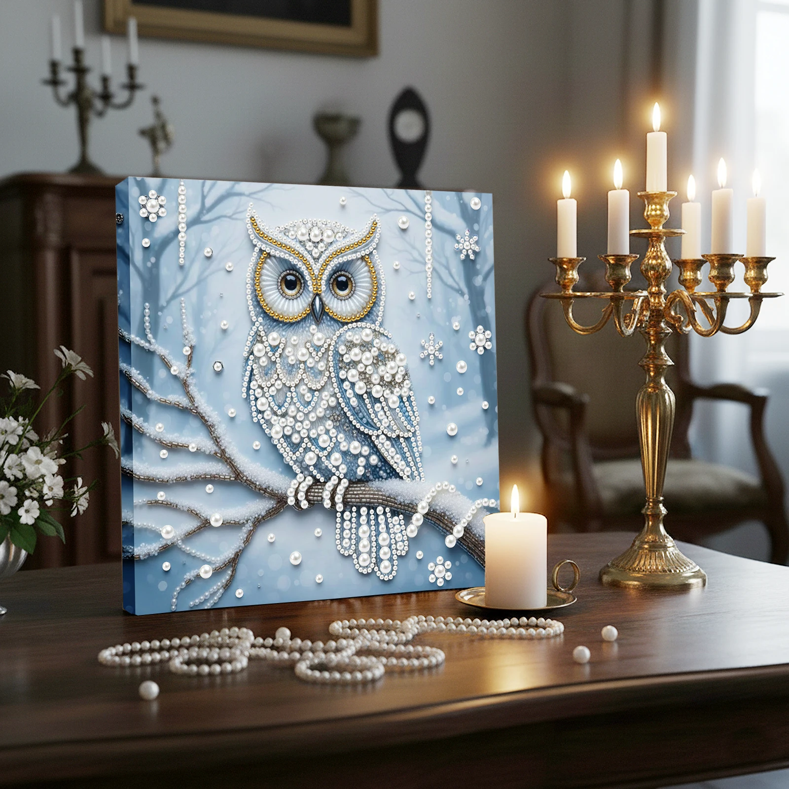 Owl DIY Pearl Painting Art Kits with Frame for Adult Home Wall Decor 25x25cm
Owl DIY Pearl Painting Art Kits with Frame for Adult Home Wall Decor 25x25cm