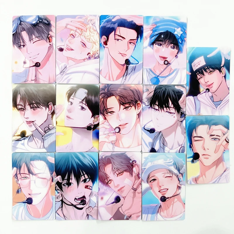 14PCS Korean BL Webtoon Laser LOMO Photocards - Holographic Collectible Cards Perfect Gift for Comic Fans
14PCS Korean BL Webtoon Laser LOMO Photocards - Holographic Collectible Cards Perfect Gift for Comic Fans