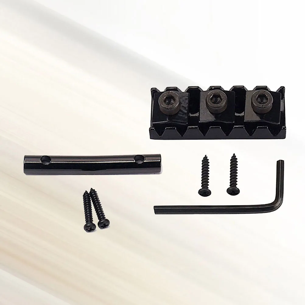 String Retainers Set Black Locking Nut Guitar Part for Bridge Guitar String Locking Nut Tension Bar
String Retainers Set Black Locking Nut Guitar Part for Bridge Guitar String Locking Nut Tension Bar