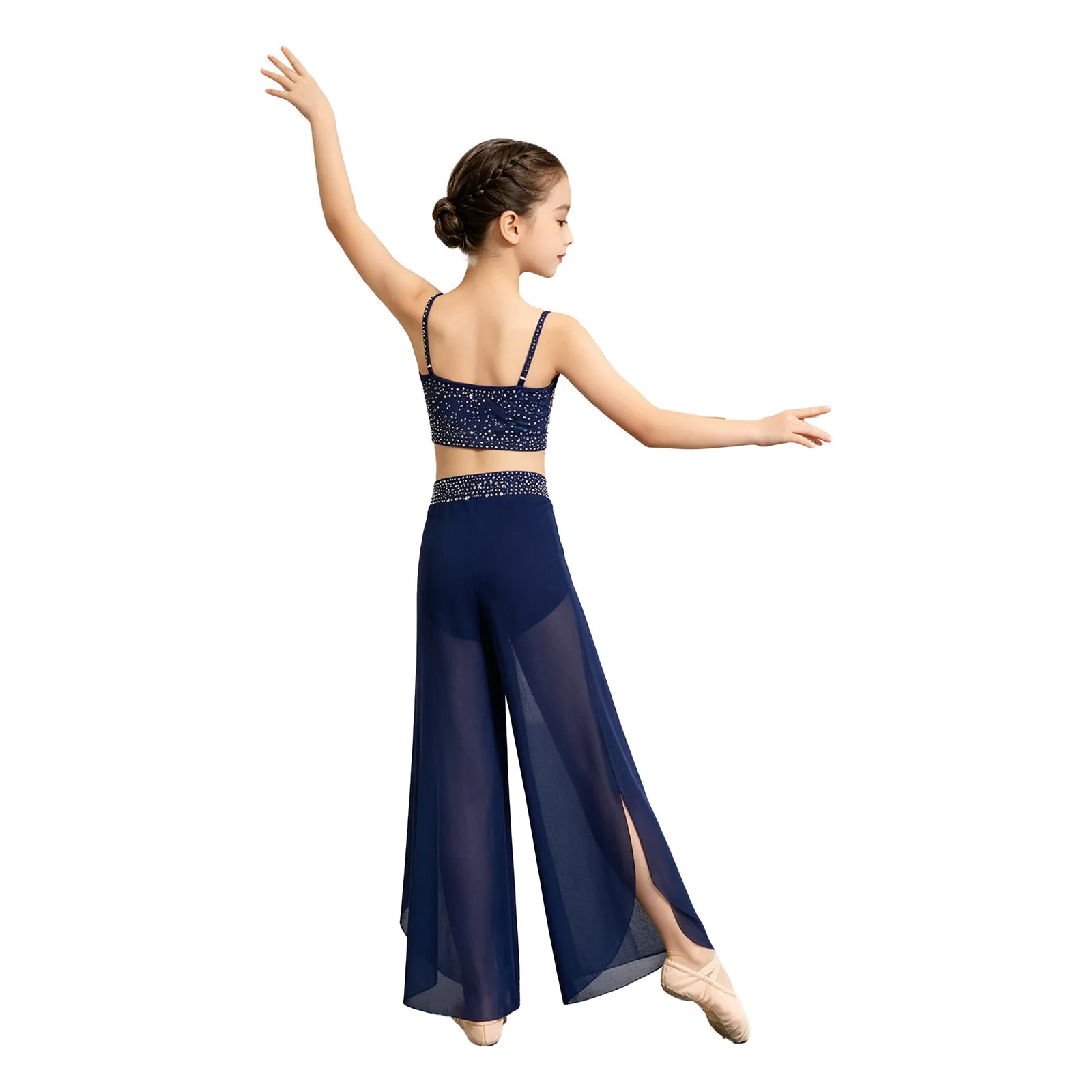 Kids Girls Lyrical Ballet Dance Performance Costume Shiny Rhinestone Waistband Pants Dance Wear Latin Jazz Dance Stage Leotard
Kids Girls Lyrical Ballet Dance Performance Costume Shiny Rhinestone Waistband Pants Dance Wear Latin Jazz Dance Stage Leotard