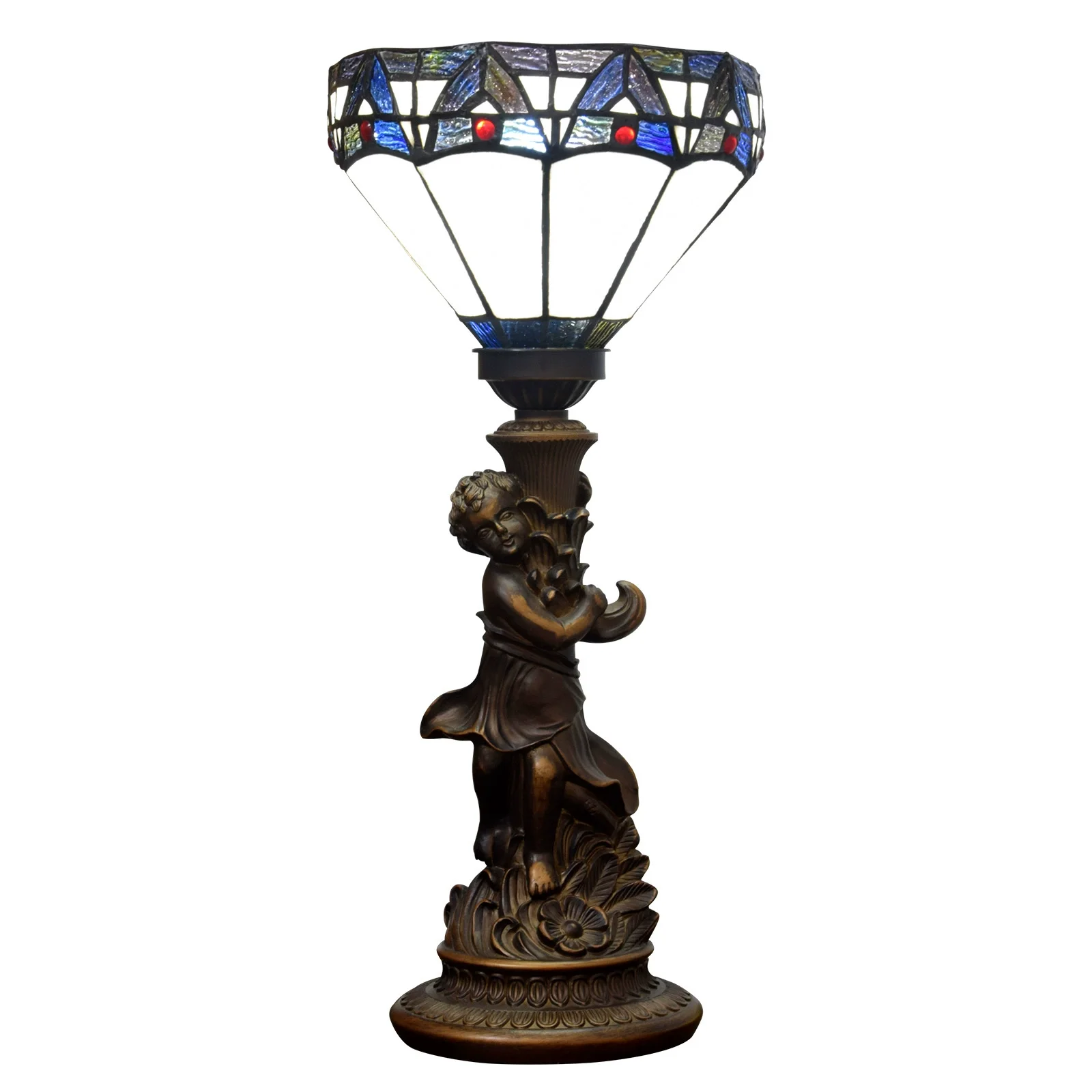8inch 20cm European Little Boy Base Vintage Roman Stained Glass Lampshade Restaurant Bar Desk Lamp Bedroom Bedside Table Lamp
8inch 20cm European Little Boy Base Vintage Roman Stained Glass Lampshade Restaurant Bar Desk Lamp Bedroom Bedside Table Lamp