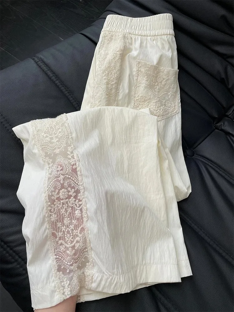 Повседневные брюки, кружевные лоскутные прямые брюки, свободные утягивающие драпированные мужские летние модные дизайнерские плиссированные кружева
Повседневные брюки, кружевные лоскутные прямые брюки, свободные утягивающие драпированные мужские летние модные дизайнерские плиссированные кружева