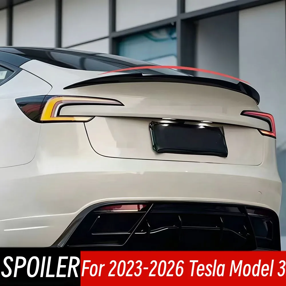 2023-2026 Performance Version Spoiler For Tesla Model 3 Highland Rear Trunk Lid ABS Carbon Spoiler Wings Car Accessories Part
2023-2026 Performance Version Spoiler For Tesla Model 3 Highland Rear Trunk Lid ABS Carbon Spoiler Wings Car Accessories Part