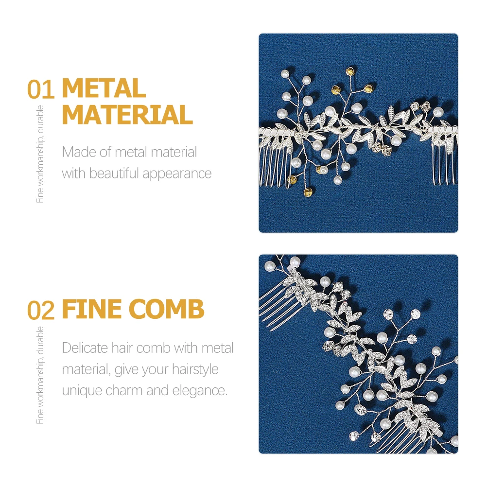 Pearl Comb Bridal Wedding Hair Piece Rhinestone Headpiece For Women Bride Accessories Party Hair Clips Elegant Styling
Pearl Comb Bridal Wedding Hair Piece Rhinestone Headpiece For Women Bride Accessories Party Hair Clips Elegant Styling