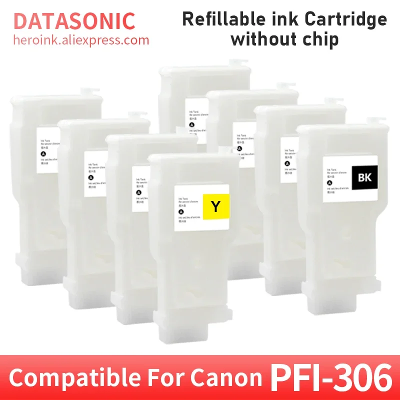 8/12PCS PFI-306 Compatible for Canon Refillable Ink Cartridge for Canon iPF8400S iPF9400S iPF8400/9400/8300 printer without chip
8/12PCS PFI-306 Compatible for Canon Refillable Ink Cartridge for Canon iPF8400S iPF9400S iPF8400/9400/8300 printer without chip
