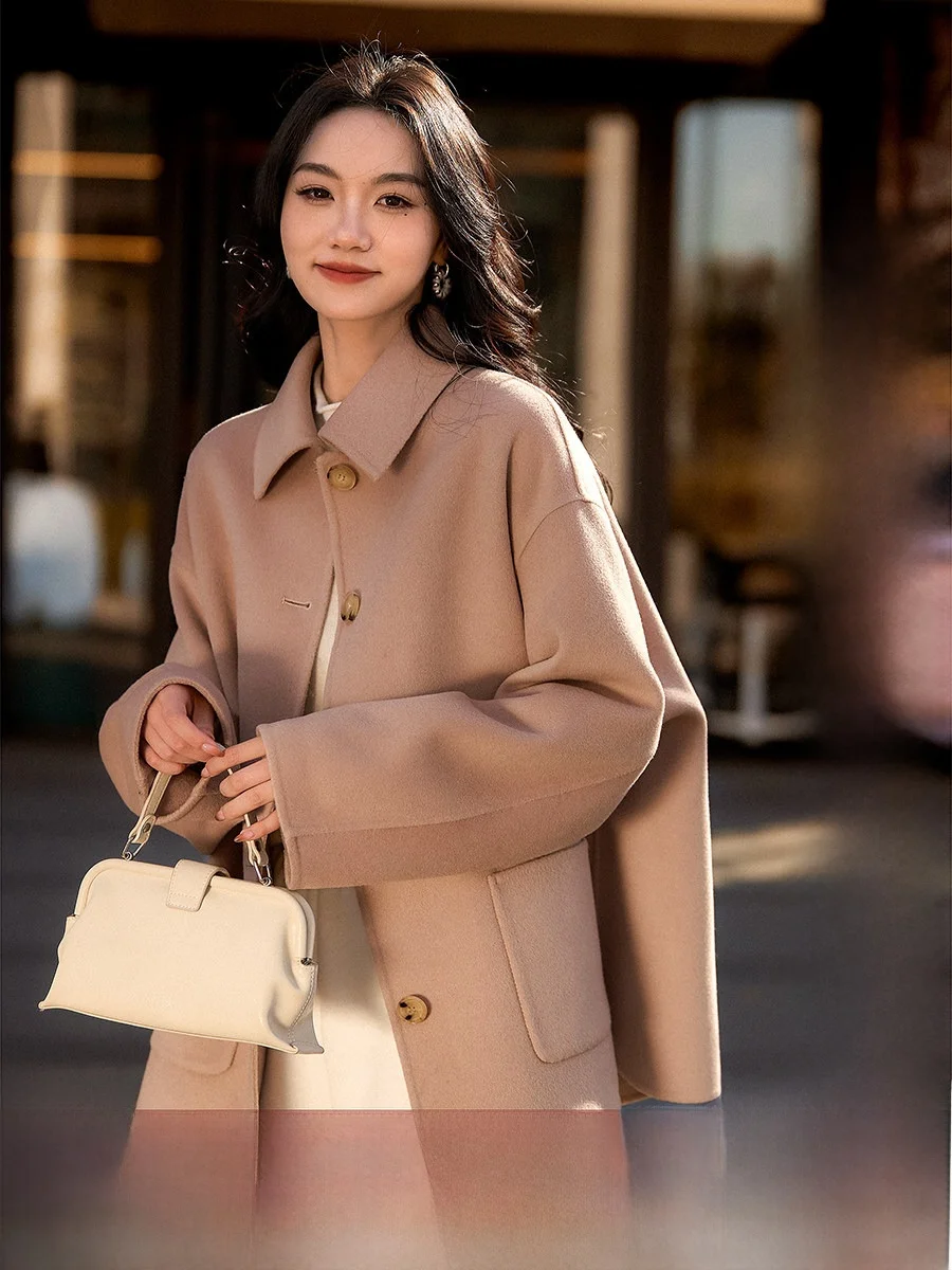 Xhange Commuter Silk Woolen Coat Free Series Fros Warm Branch Light Warm Silk Mohair Commuter Coat Fem Mid-Year Winter
Xhange Commuter Silk Woolen Coat Free Series Fros Warm Branch Light Warm Silk Mohair Commuter Coat Fem Mid-Year Winter