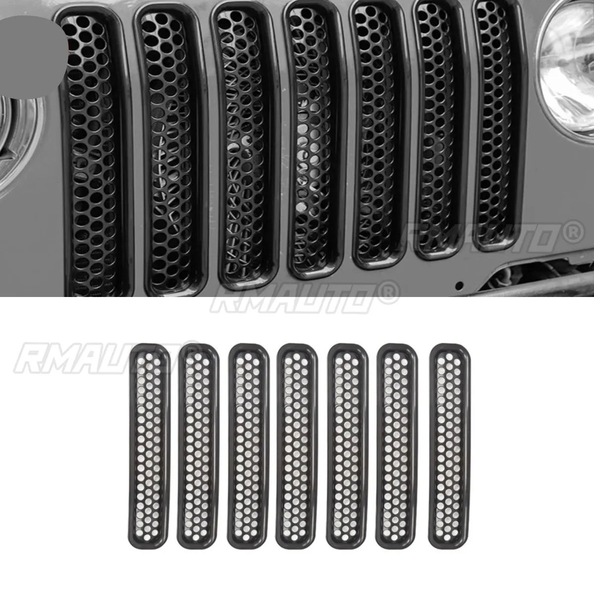 Решетка переднего бампера автомобиля, гоночные решетки, декоративная полоса для Jeep TJ Wrangler 1997-2007, комплект кузова, автомобильные аксессуары
Решетка переднего бампера автомобиля, гоночные решетки, декоративная полоса для Jeep TJ Wrangler 1997-2007, комплект кузова, автомобильные аксессуары