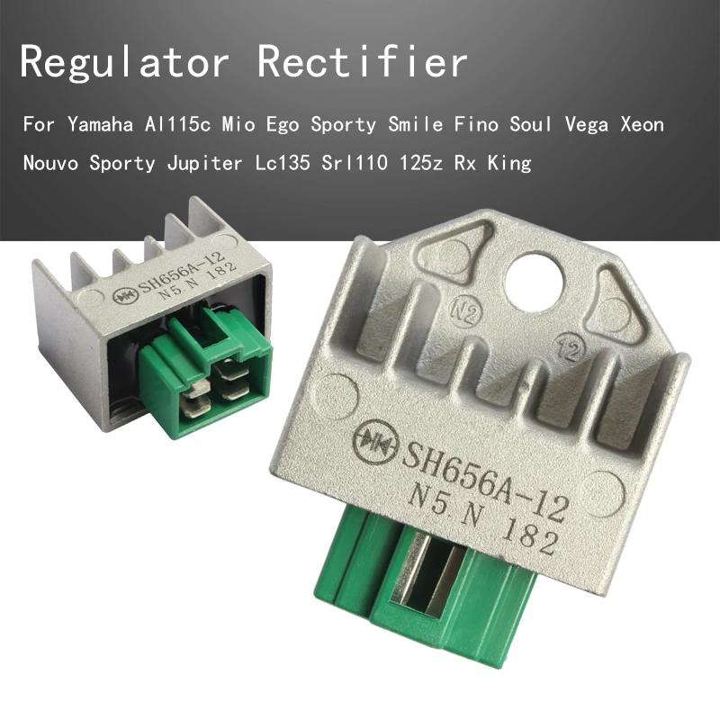 Regulator Rectifier For Yamaha Al115c Mio Ego Sporty Smile Fino Soul Vega Xeon Nouvo Sporty Jupiter Lc135 Srl110 125z Rx King
Regulator Rectifier For Yamaha Al115c Mio Ego Sporty Smile Fino Soul Vega Xeon Nouvo Sporty Jupiter Lc135 Srl110 125z Rx King