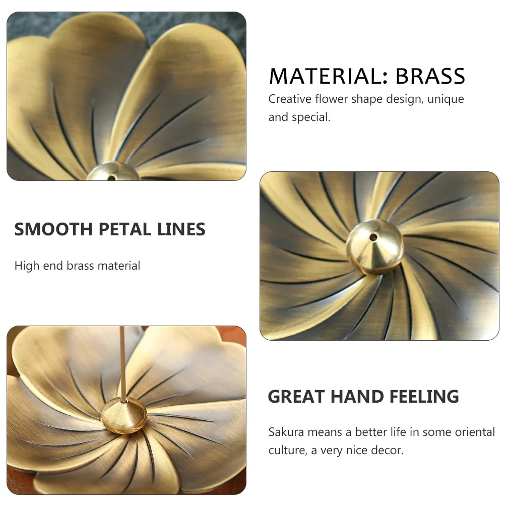 Brass Incense Retro Flower Stick Incense Burner Shape Decor Stick Yoga Home Office Tabletop Corrosion Resistant Sturdy
Brass Incense Retro Flower Stick Incense Burner Shape Decor Stick Yoga Home Office Tabletop Corrosion Resistant Sturdy