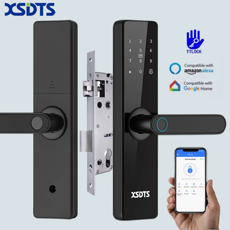 Приложение TTLock Bluetooth работает с Google home Aleax Security Цифровой пароль от отпечатков пальцев Электронный умный замок для дома
Приложение TTLock Bluetooth работает с Google home Aleax Security Цифровой пароль от отпечатков пальцев Электронный умный замок для дома