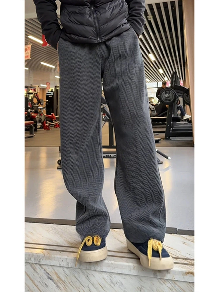 Мужские повседневные брюки Deep ey Fce Lined Wide Leg с широкими штанинами, прямые, свободного кроя, в американском стиле, весенние, длинные, спортивные штаны
Мужские повседневные брюки Deep ey Fce Lined Wide Leg с широкими штанинами, прямые, свободного кроя, в американском стиле, весенние, длинные, спортивные штаны