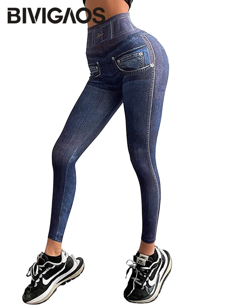 BIVIGAOS Peach Butt Navy 3D Printing Jeans Leggings Women High Waist Sexy Fitness Seamless Leggings Sport Tight-Fit Jeggings
BIVIGAOS Peach Butt Navy 3D Printing Jeans Leggings Women High Waist Sexy Fitness Seamless Leggings Sport Tight-Fit Jeggings
