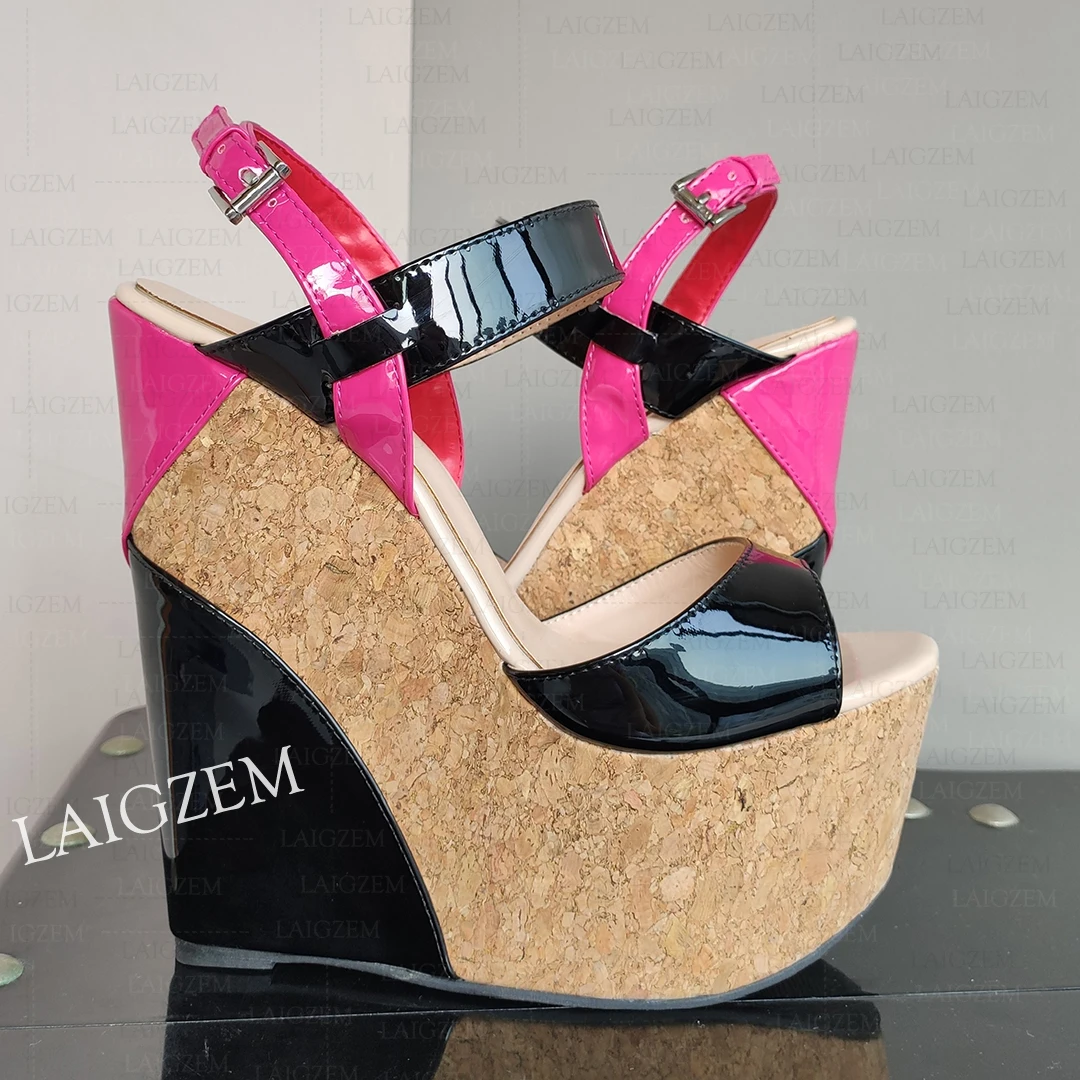 BERZIMER Women Sandals Platform Wedges Open Toe Pumps 17CM High Heels Ladies Handmade Party Shoes Woman Big Size 38 40 41 46 48
BERZIMER Women Sandals Platform Wedges Open Toe Pumps 17CM High Heels Ladies Handmade Party Shoes Woman Big Size 38 40 41 46 48