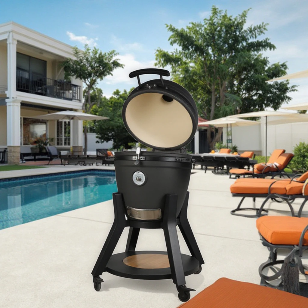 Auplex 21-дюймовый высокий уровень гладкий наружный сад Камадо барбекю древесный уголь Джо гриль уличная кулинария барбекю бассейн кемпинг 
Auplex 21-дюймовый высокий уровень гладкий наружный сад Камадо барбекю древесный уголь Джо гриль уличная кулинария барбекю бассейн кемпинг