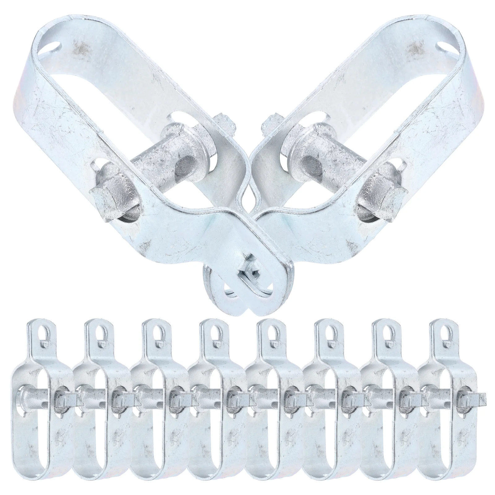 10Pcs Wire Cable Clip Clamp Galvanized Iron Wire Rope Tightener for Fence Trellis Vineyard Greenhouse Cable Tension Tool 
10Pcs Wire Cable Clip Clamp Galvanized Iron Wire Rope Tightener for Fence Trellis Vineyard Greenhouse Cable Tension Tool