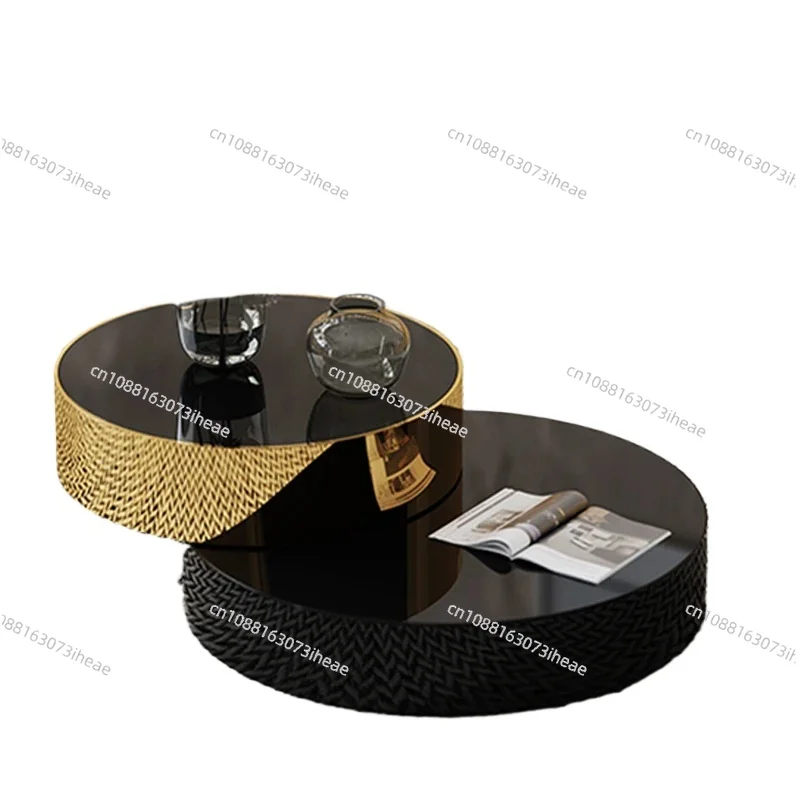 high end round coffee table double modern luxury stainless steel brass rotating black and gold coffee table
high end round coffee table double modern luxury stainless steel brass rotating black and gold coffee table