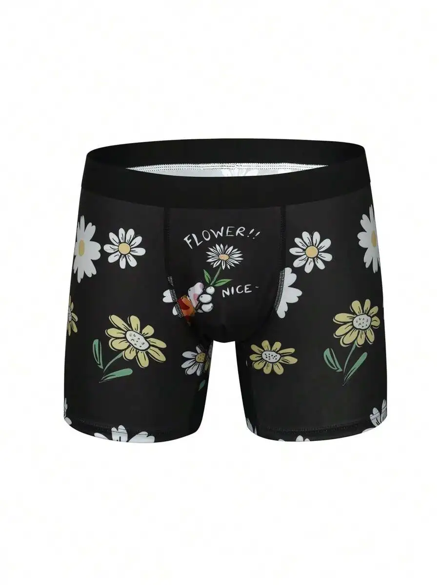 Mens Floral And Letter Print Boxer Shorts
Mens Floral And Letter Print Boxer Shorts
