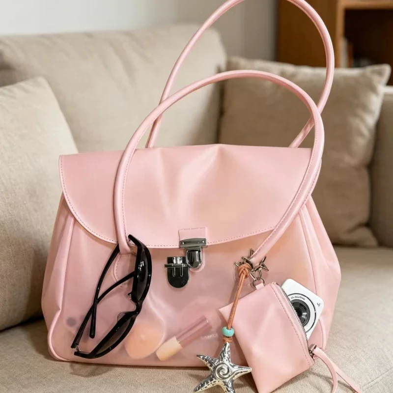 Summer Candy-colored Jelly Tote,high Quality Frosted Texture Lightweight Casual Shoulder Bag Cute Girly Dopamine-color Jelly Bag
Summer Candy-colored Jelly Tote,high Quality Frosted Texture Lightweight Casual Shoulder Bag Cute Girly Dopamine-color Jelly Bag